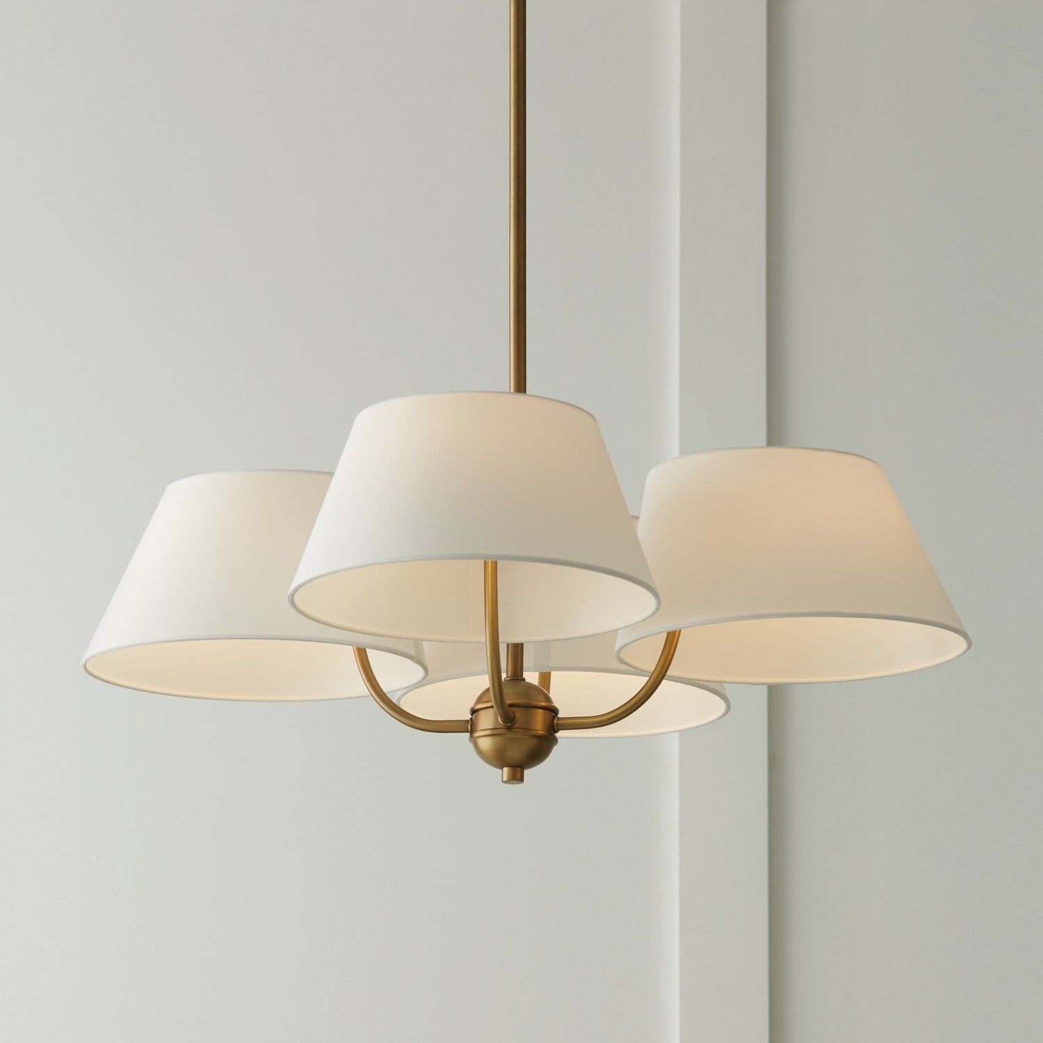 Capital Lighting - 450441AD - Four Light Chandelier - Welsley - Aged Brass