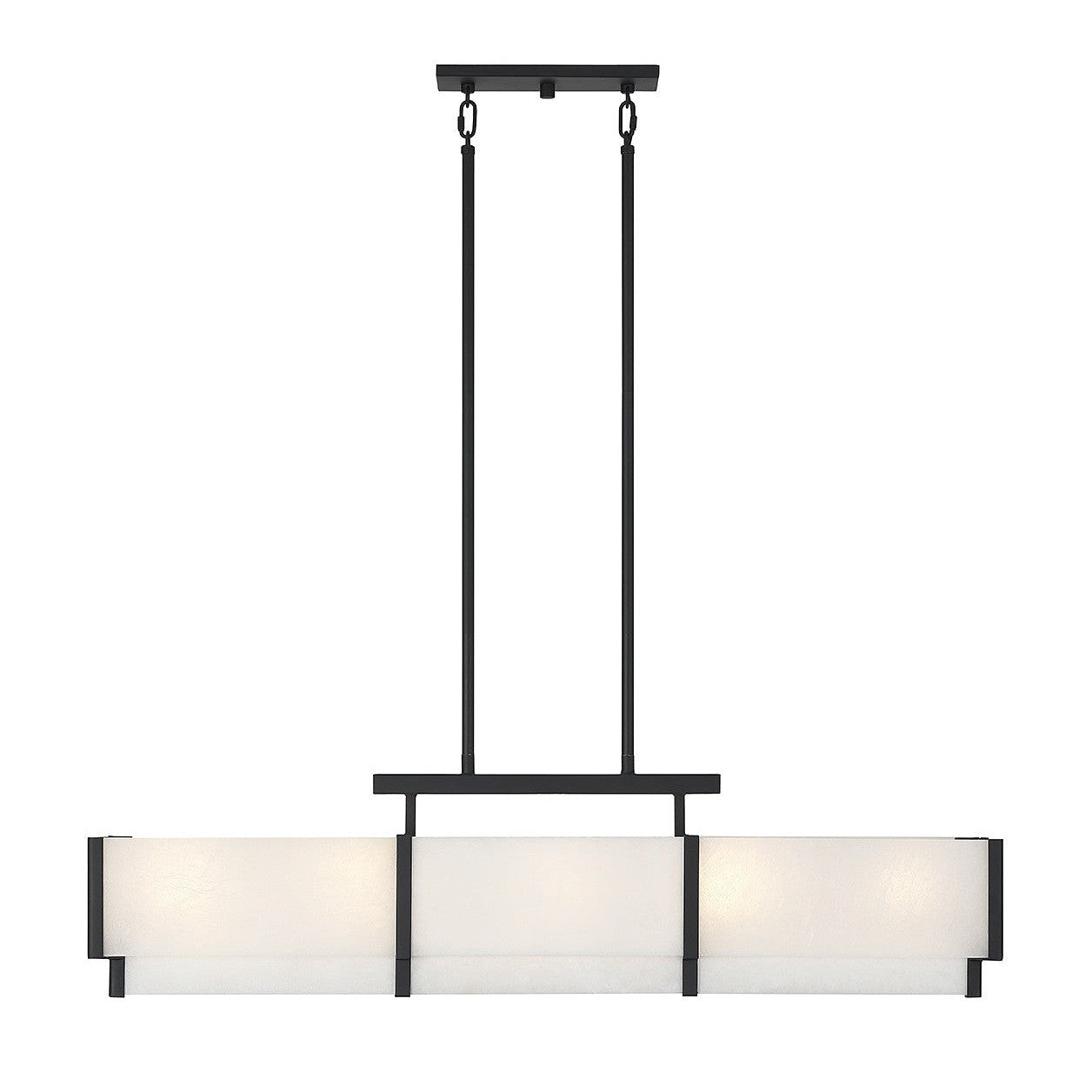 Savoy House - 1-2330-5-50 - Five Light Linear Chandelier - Orleans - Black Cashmere