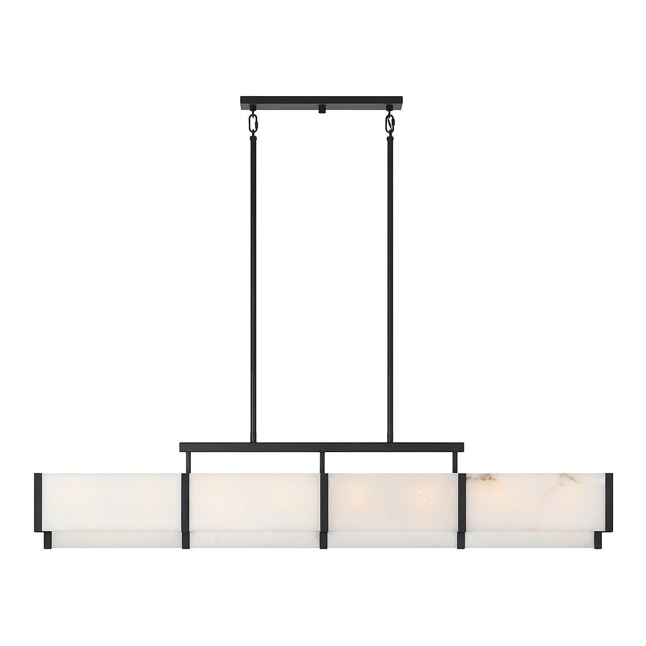 Savoy House - 1-2332-8-50 - Eight Light Linear Chandelier - Orleans - Black Cashmere