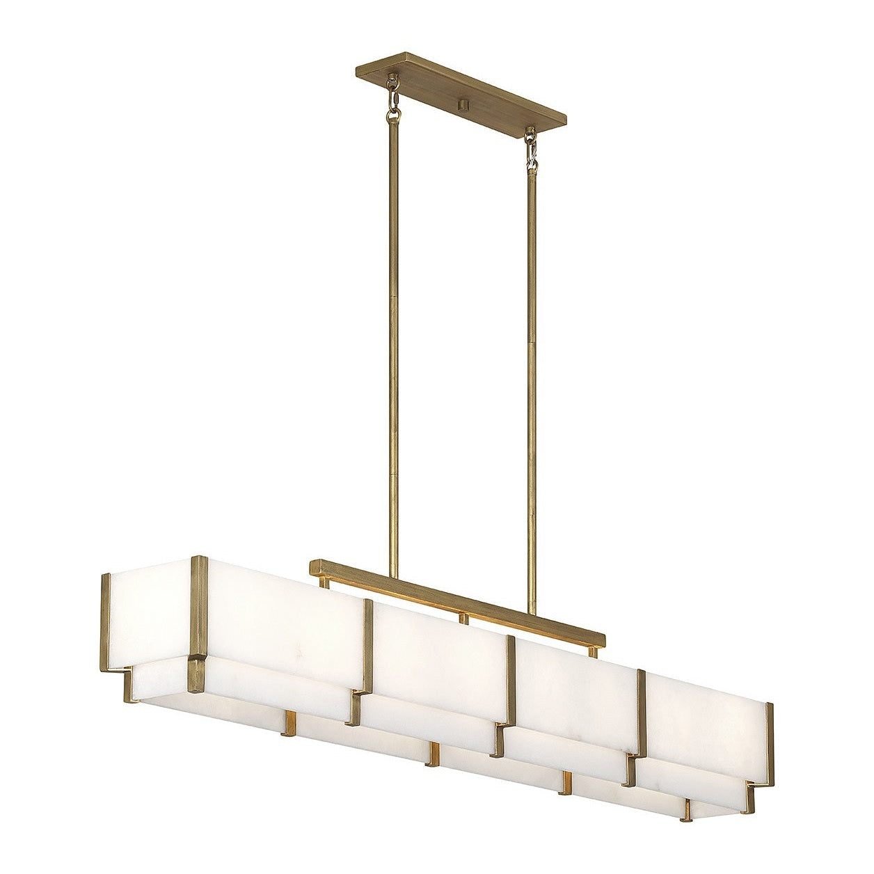 Savoy House - 1-2332-8-60 - Eight Light Linear Chandelier - Orleans - Distressed Gold