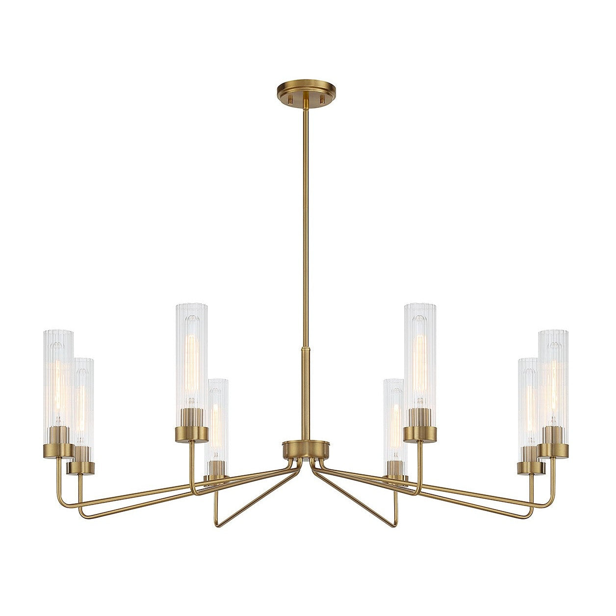 Savoy House - 1-8860-8-322 - Eight Light Chandelier - Baker - Warm Brass