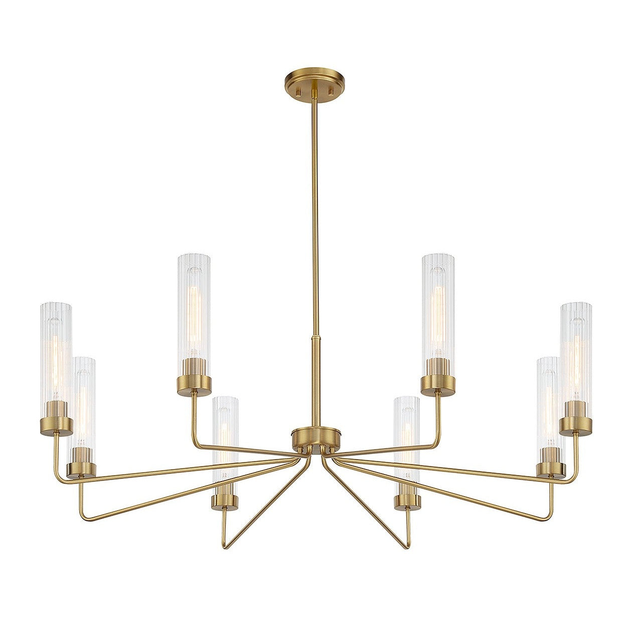 Savoy House - 1-8860-8-322 - Eight Light Chandelier - Baker - Warm Brass