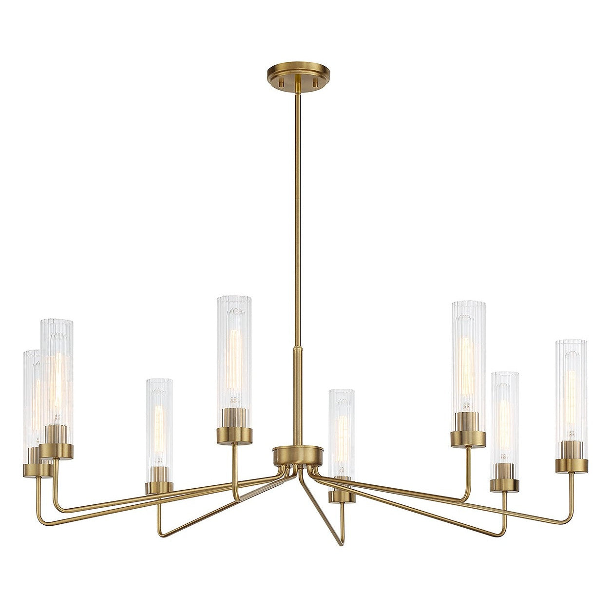 Savoy House - 1-8860-8-322 - Eight Light Chandelier - Baker - Warm Brass