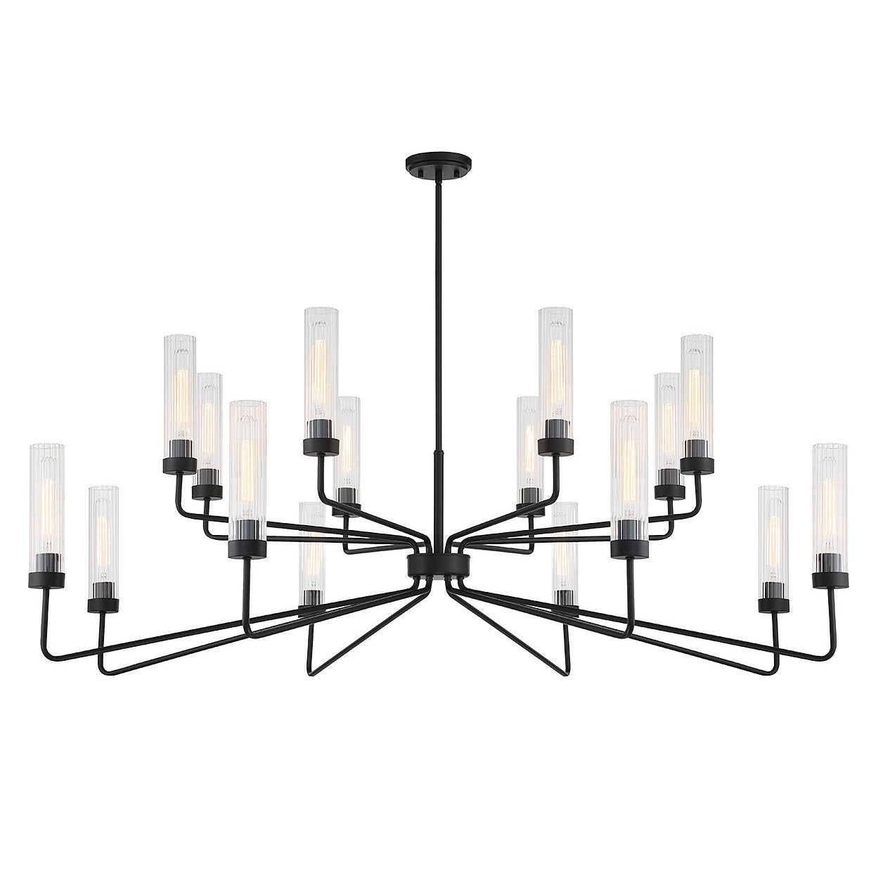 Savoy House - 1-8862-16-89 - 16 Light Chandelier - Baker - Matte Black