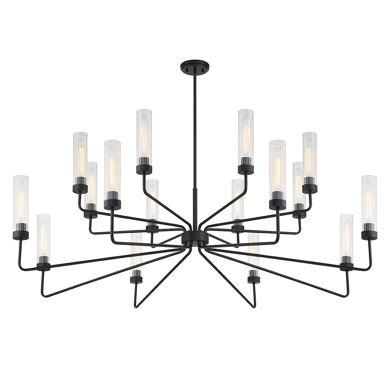 Savoy House - 1-8862-16-89 - 16 Light Chandelier - Baker - Matte Black