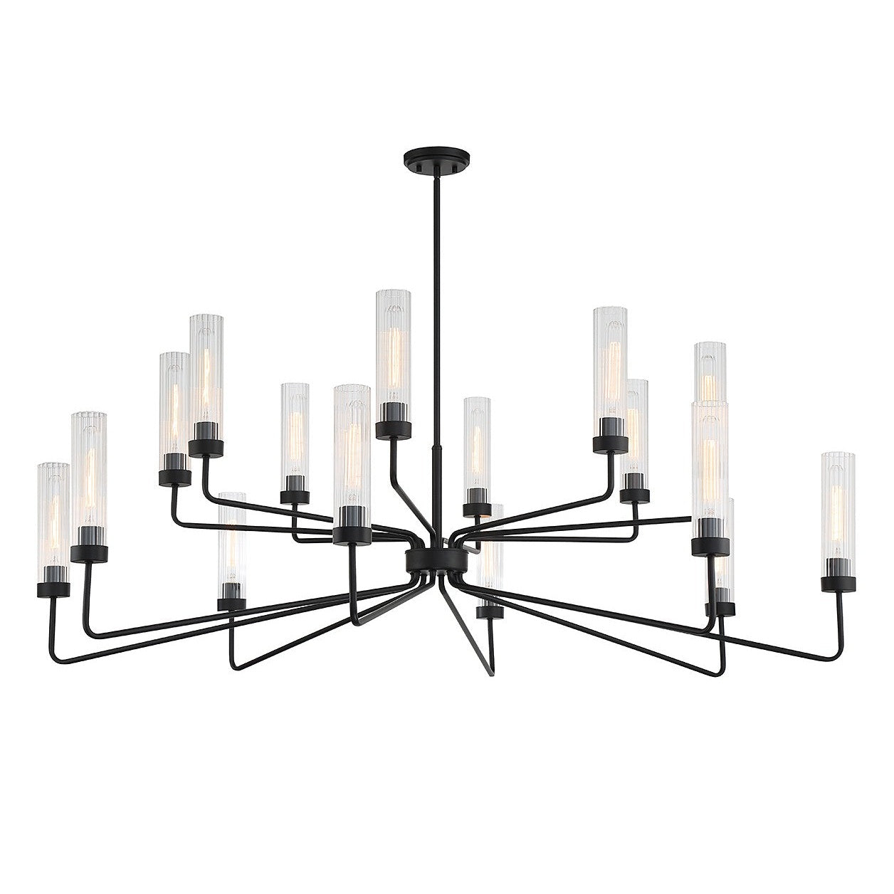 Savoy House - 1-8862-16-89 - 16 Light Chandelier - Baker - Matte Black