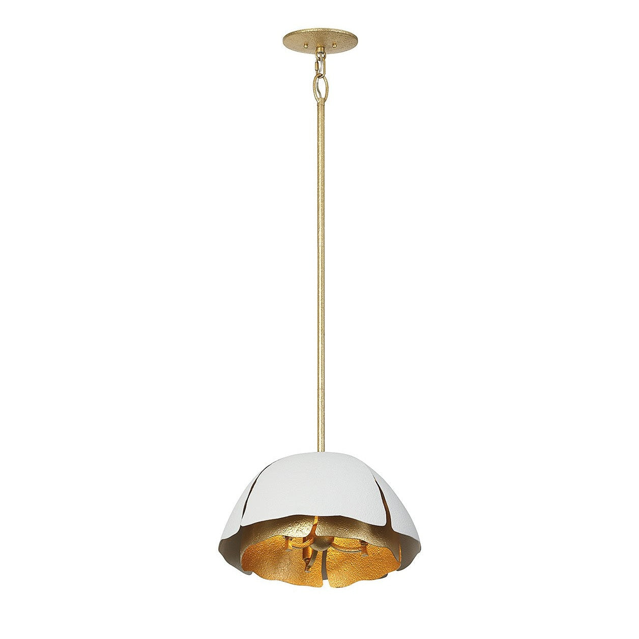 Savoy House - 7-1398-3-14 - Three Light Pendant - Brewster - Cavalier Gold with Royal White