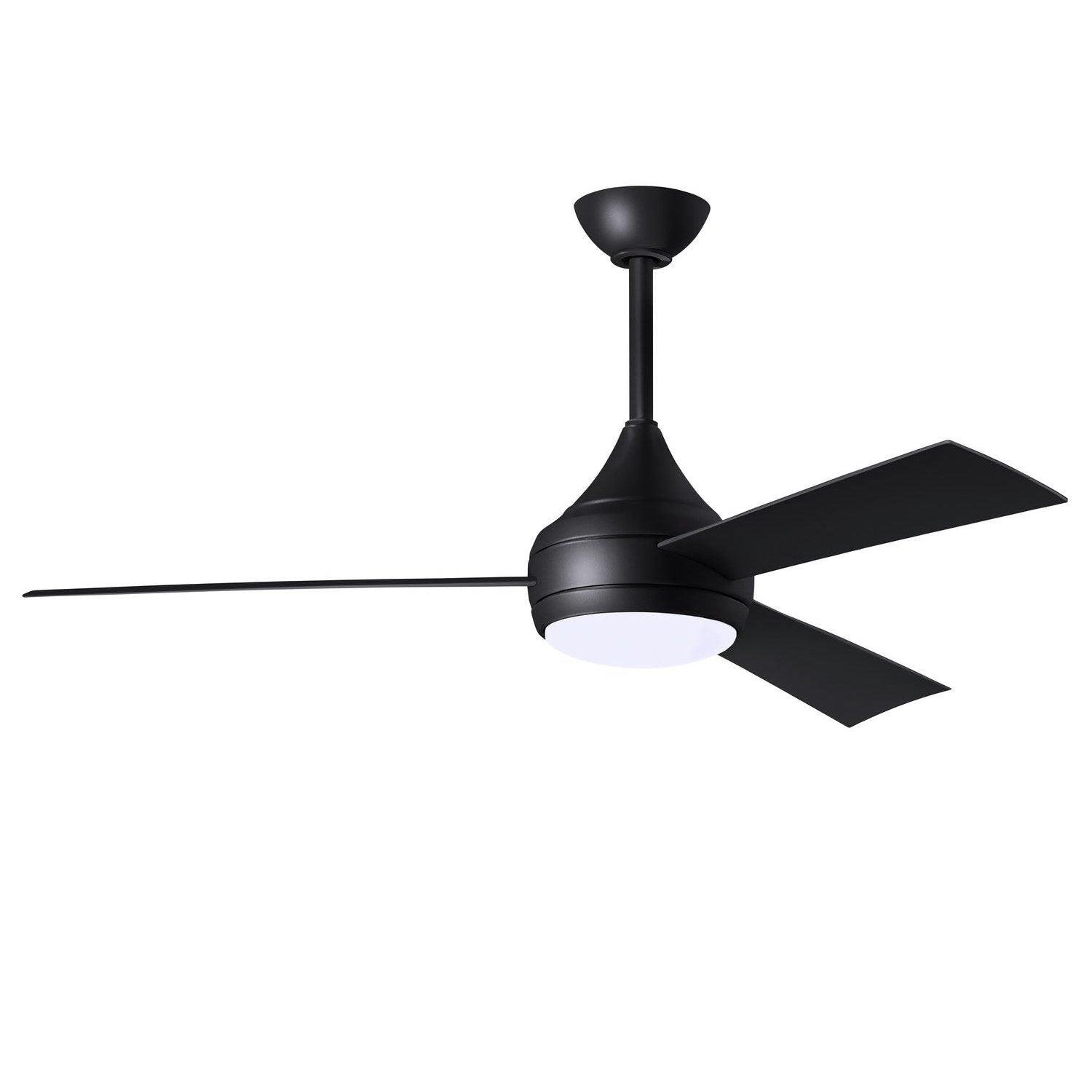 Matthews Fan Company - DA-BK-BK - 52"Ceiling Fan - Donaire - Matte Black