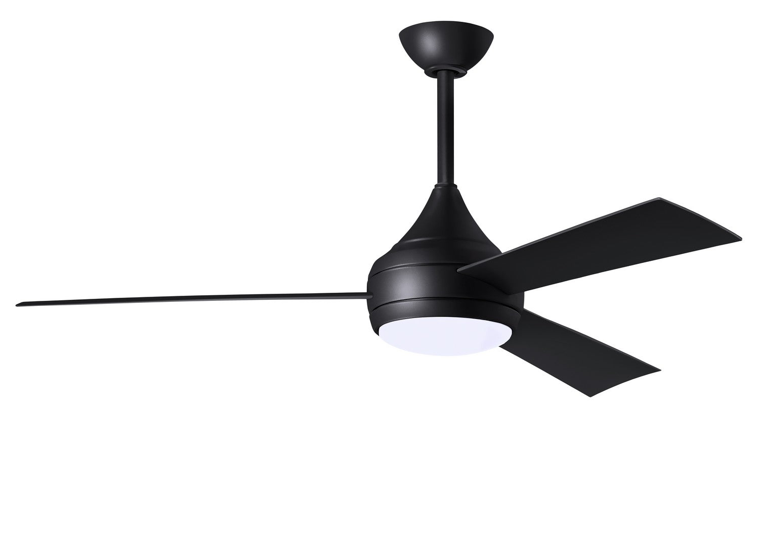 Matthews Fan Company - DA-BK-BK - 52" Ceiling Fan - Donaire - Matte Black