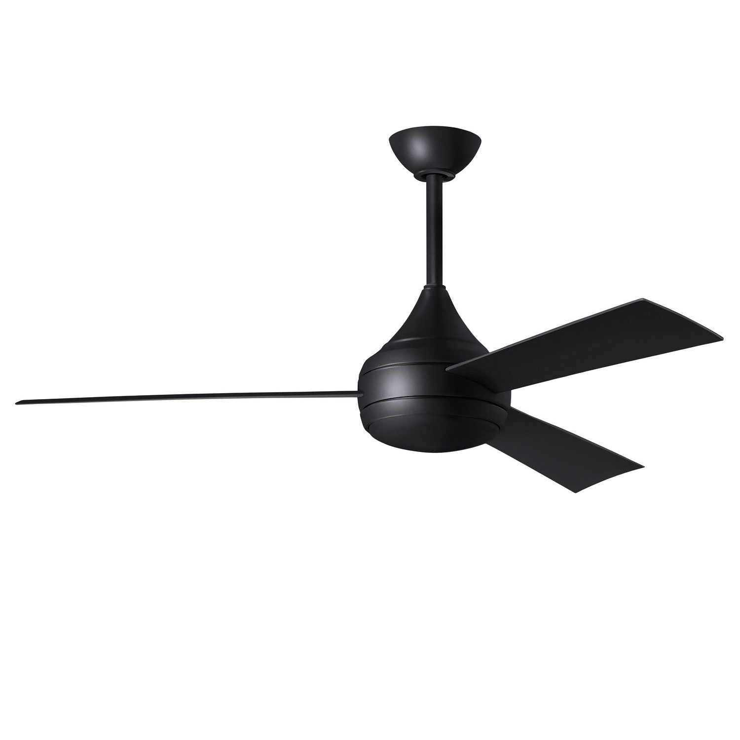 Matthews Fan Company - DA-BK-BK - 52"Ceiling Fan - Donaire - Matte Black