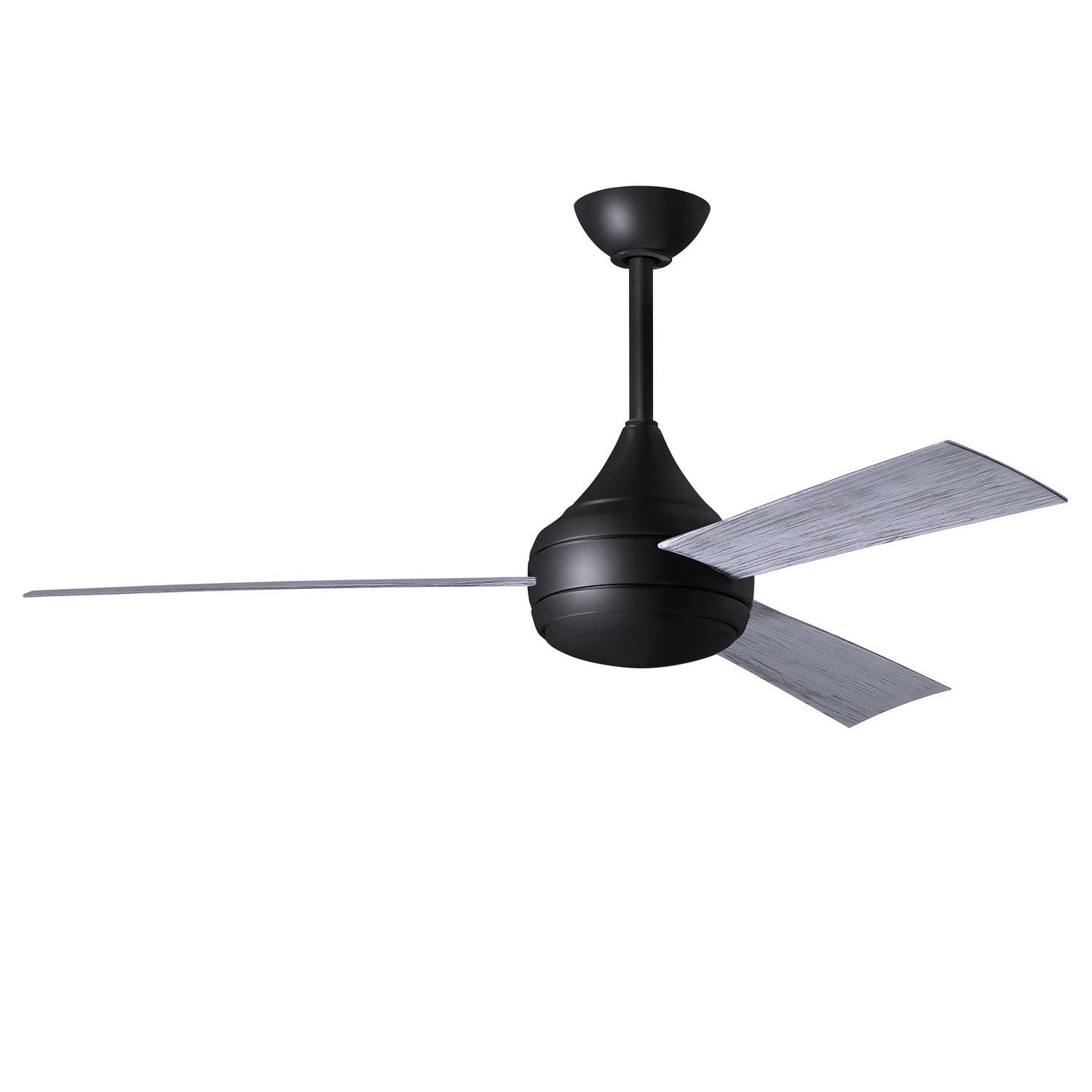 Matthews Fan Company - DA-BK-BW - 52"Ceiling Fan - Donaire - Matte Black