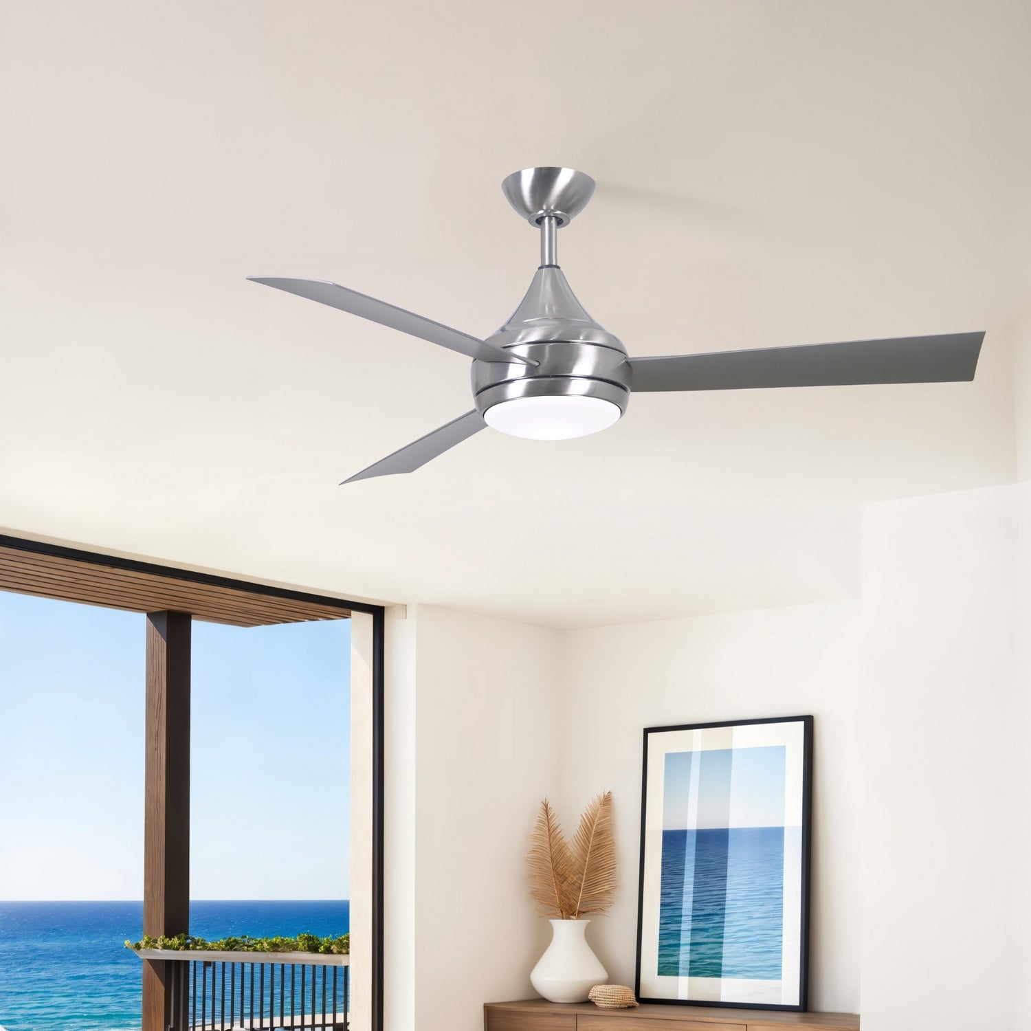 Matthews Fan Company - DA-BS-BS - 52" Ceiling Fan - Donaire - Brushed Stainless