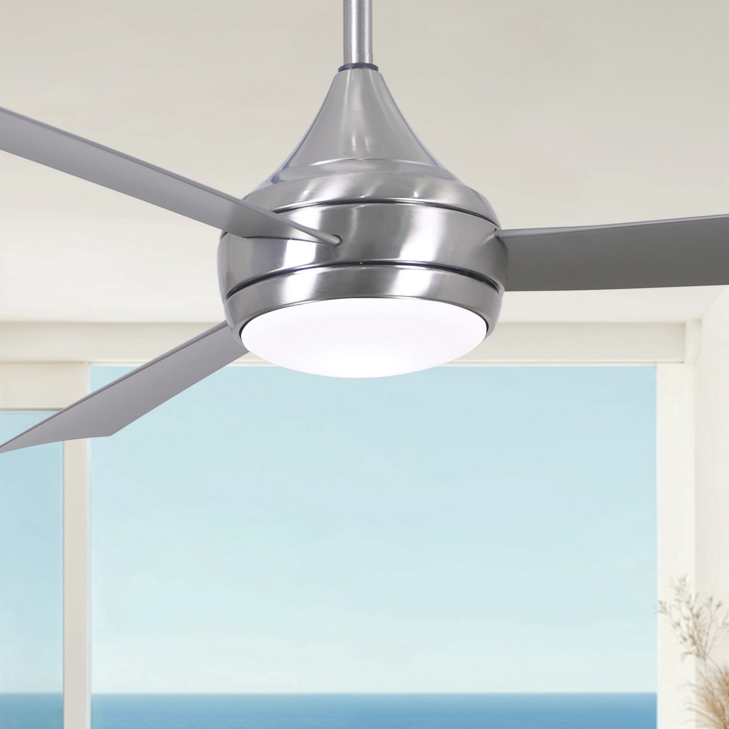 Matthews Fan Company - DA-BS-BS - 52" Ceiling Fan - Donaire - Brushed Stainless