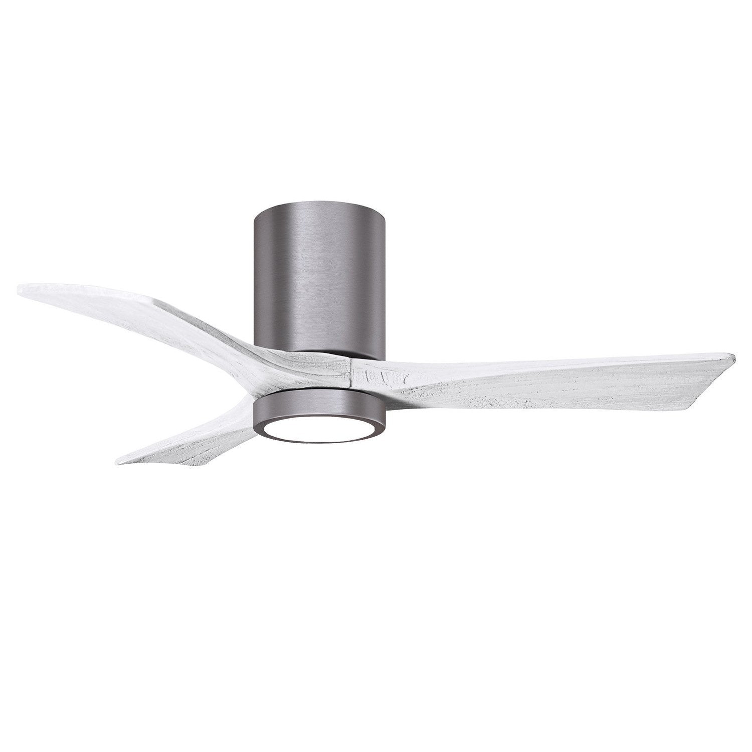 Matthews Fan Company - IR3HLK-BP-MWH-42 - 42"Ceiling Fan - Irene-3HLK - Brushed Pewter