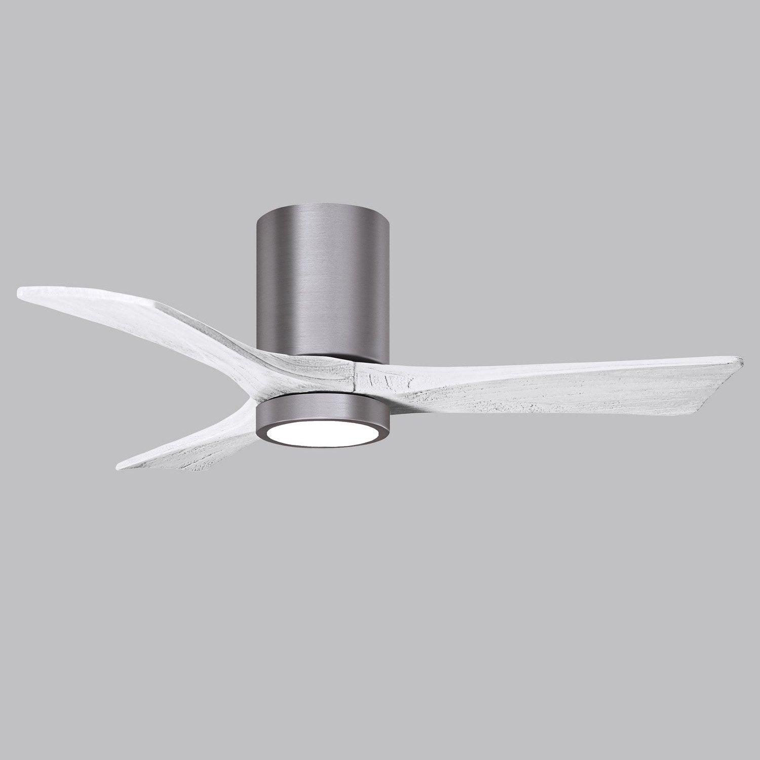 Matthews Fan Company - IR3HLK-BP-MWH-42 - 42"Ceiling Fan - Irene-3HLK - Brushed Pewter