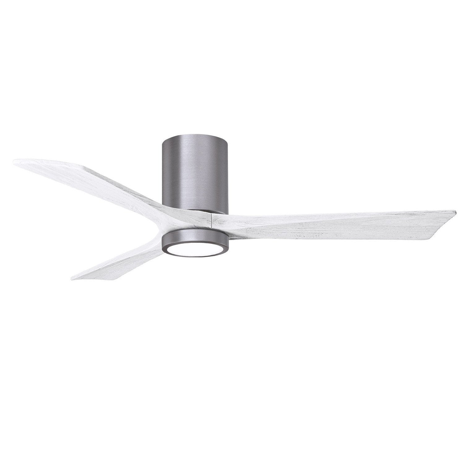 Matthews Fan Company - IR3HLK-BP-MWH-52 - 52"Ceiling Fan - Irene-3HLK - Brushed Pewter