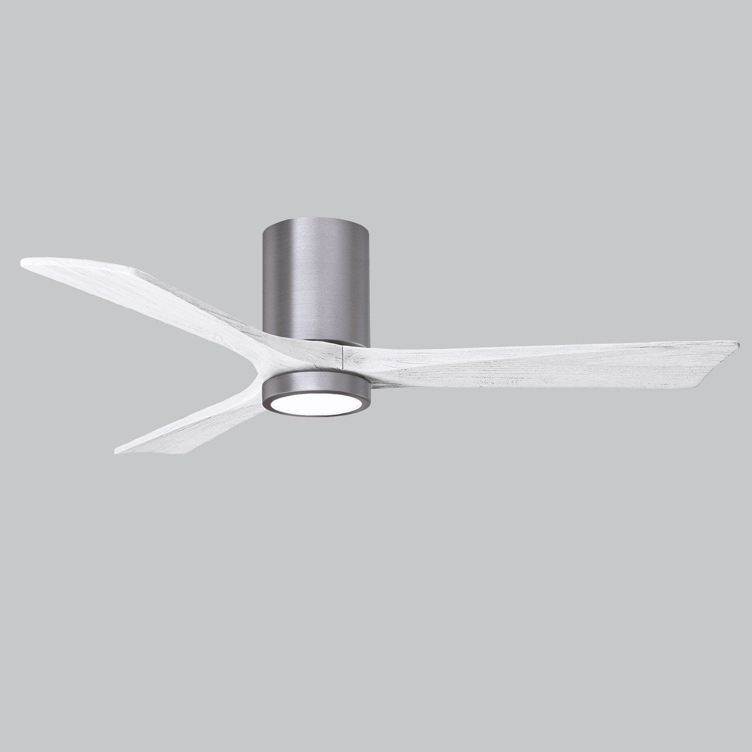 Matthews Fan Company - IR3HLK-BP-MWH-52 - 52"Ceiling Fan - Irene-3HLK - Brushed Pewter
