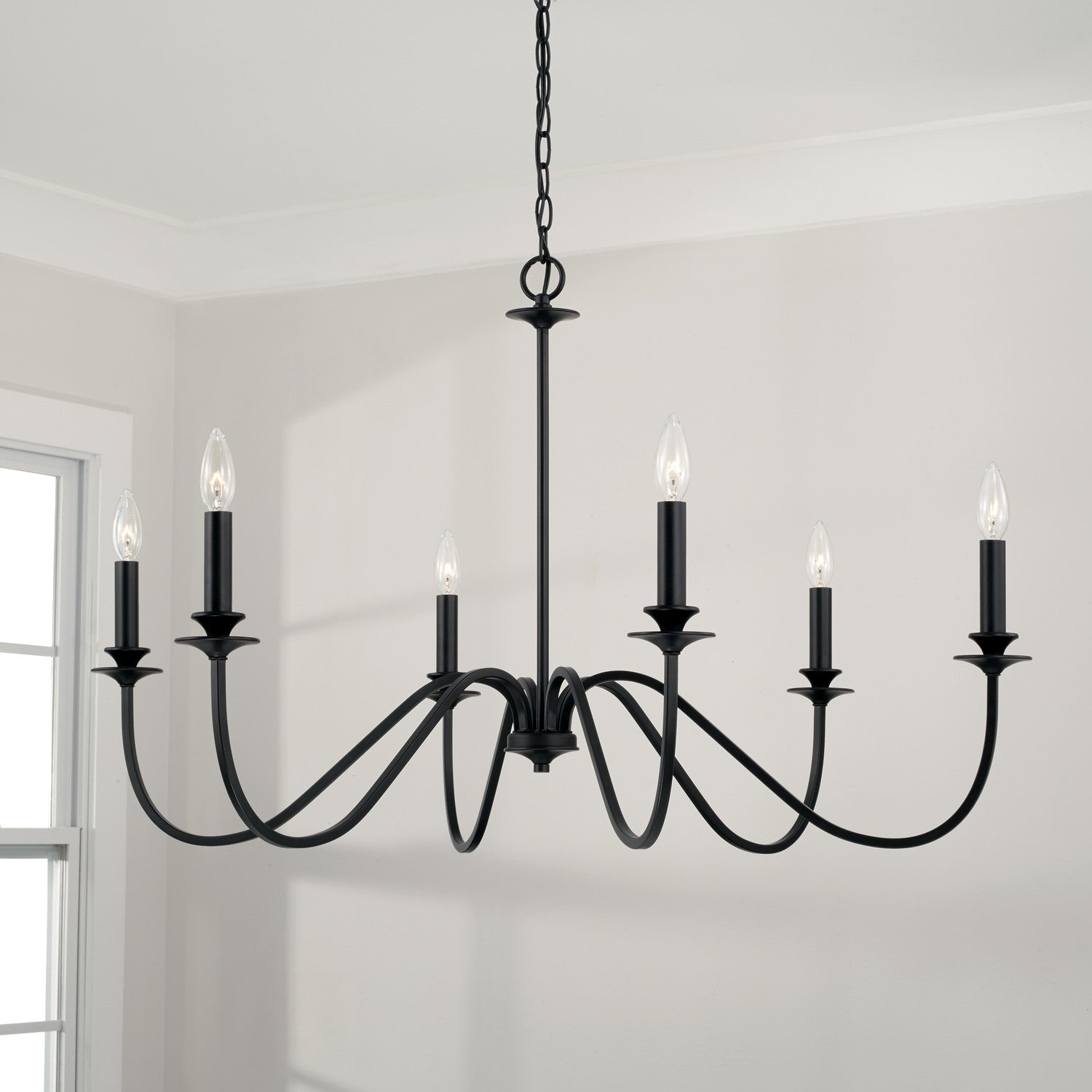 Capital Lighting - AA1029MB - Six Light Chandelier - Weston - Matte Black
