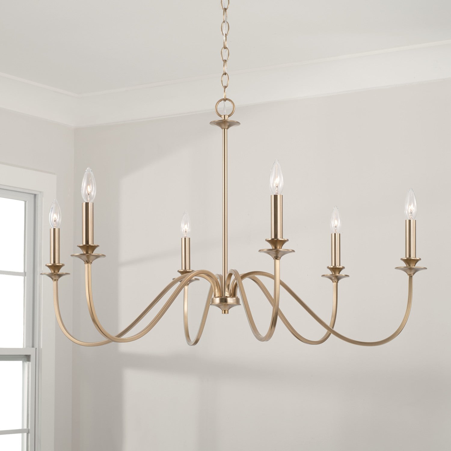 Capital Lighting - AA1029MA - Six Light Chandelier - Weston - Matte Brass