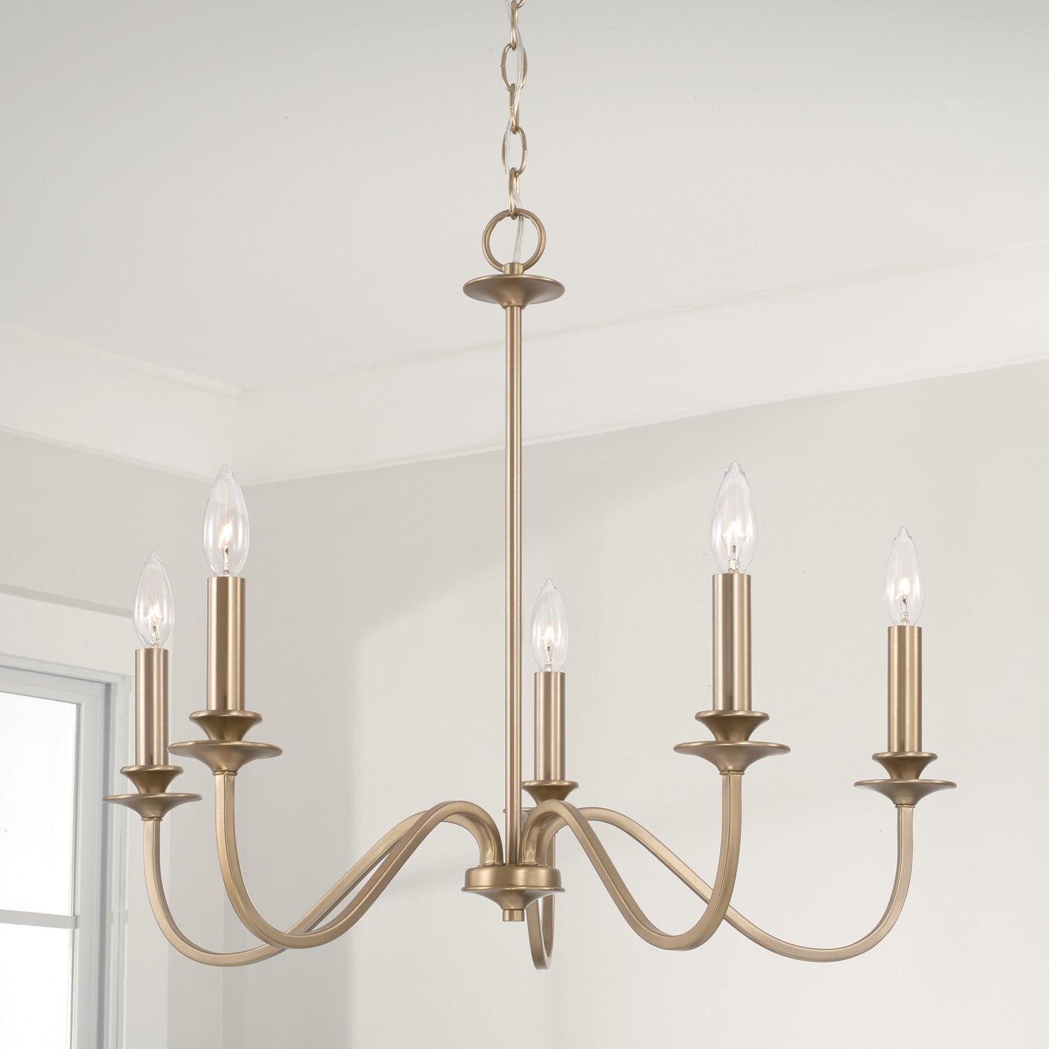 Capital Lighting - AA1023MA - Five Light Chandelier - Weston - Matte Brass