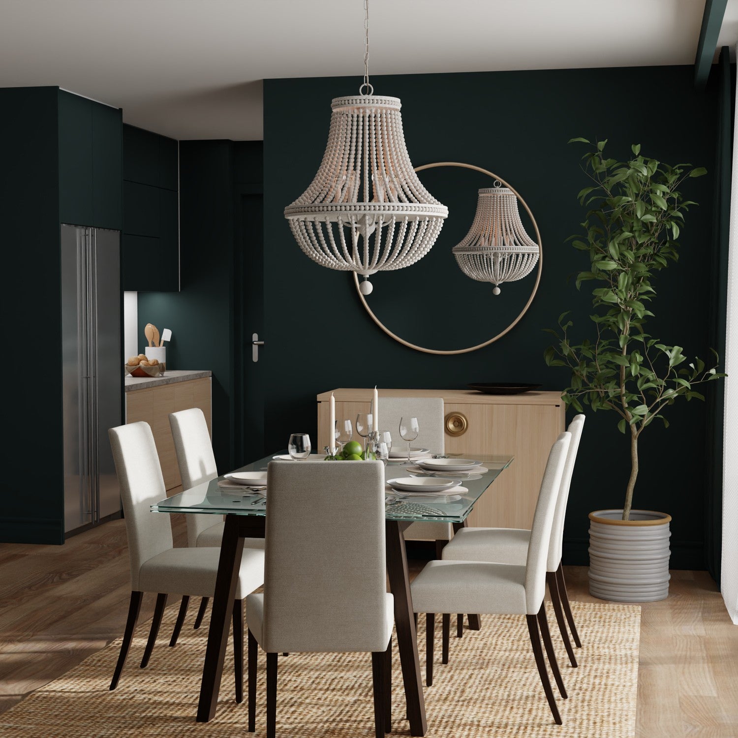 Capital Lighting - AA1020SR - Six Light Chandelier - Handley - Sand Dollar