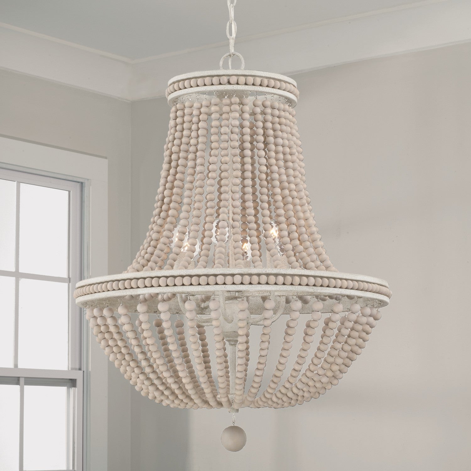 Capital Lighting - AA1020SR - Six Light Chandelier - Handley - Sand Dollar