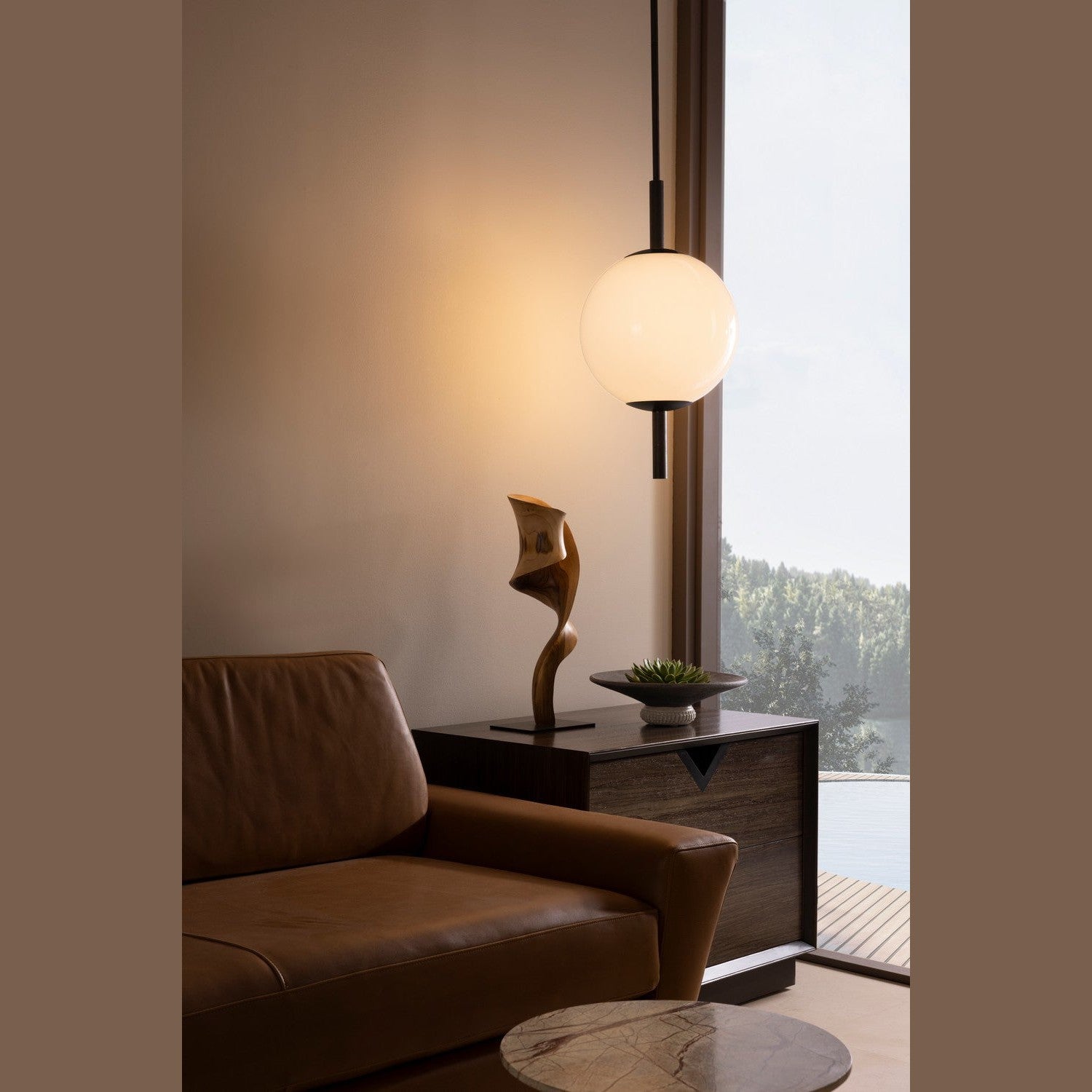 Arteriors - DPC07 - LED Pendant - Tirso - Opal