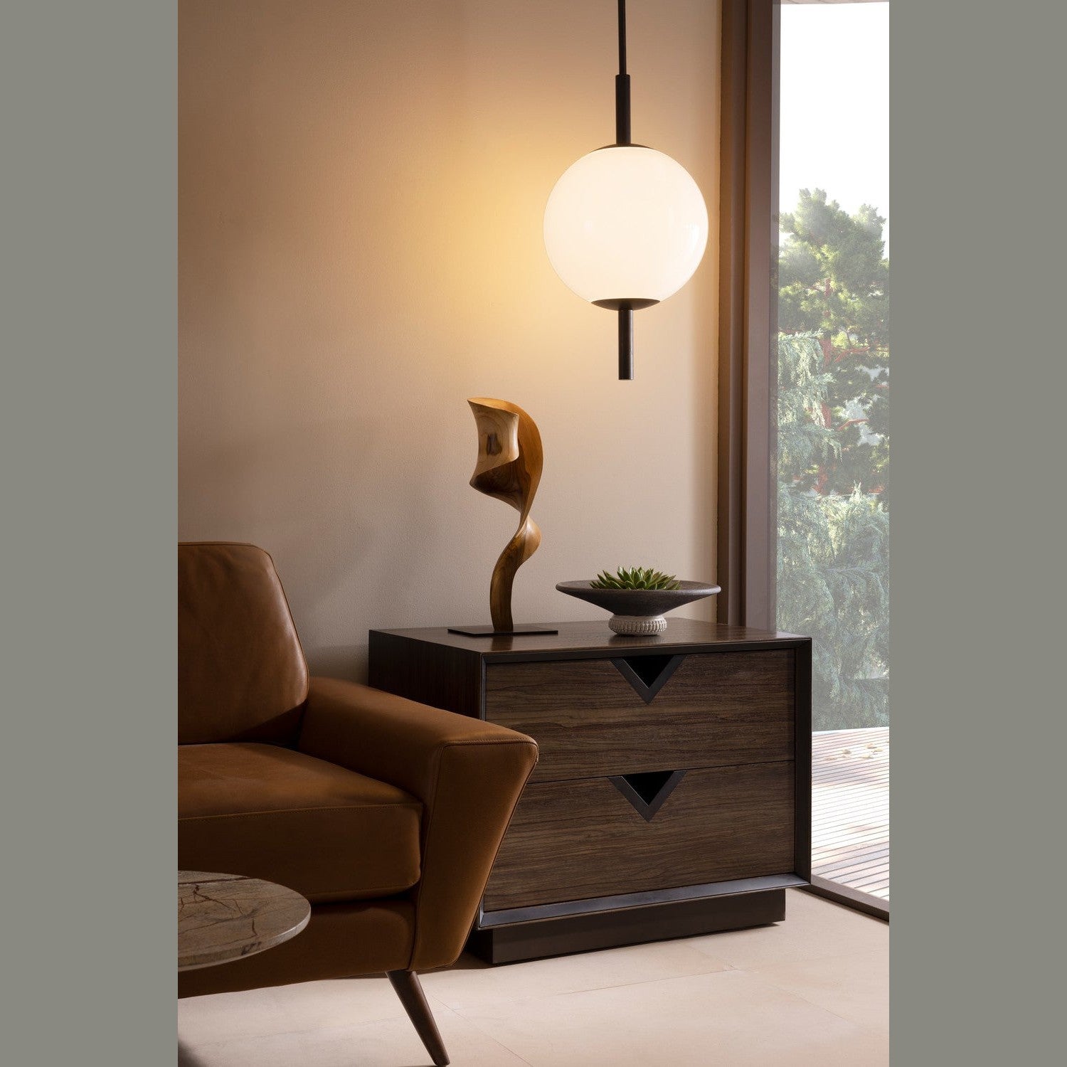Arteriors - DPC07 - LED Pendant - Tirso - Opal