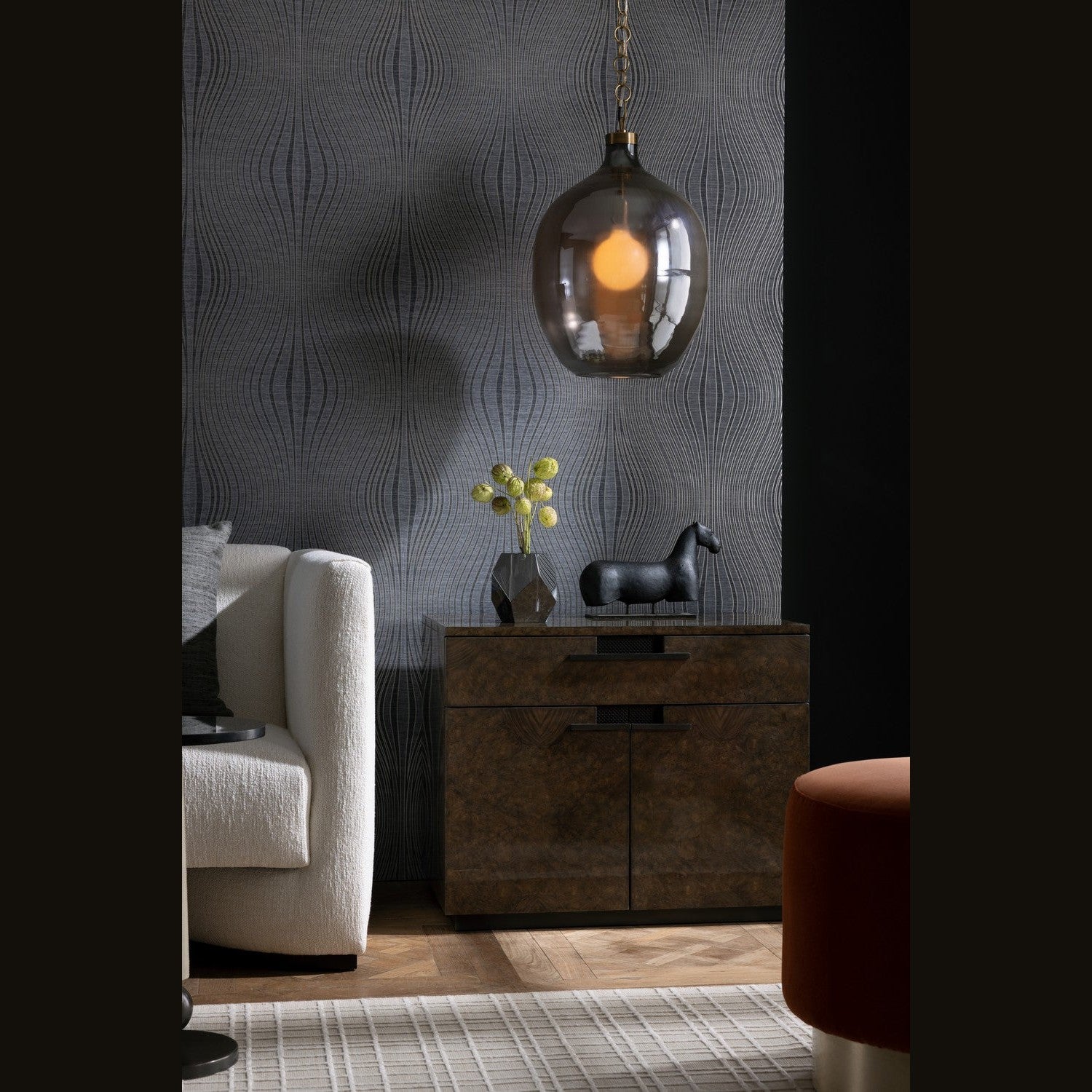 Arteriors - DSI05 - One Light Pendant - Trost - Flint Luster