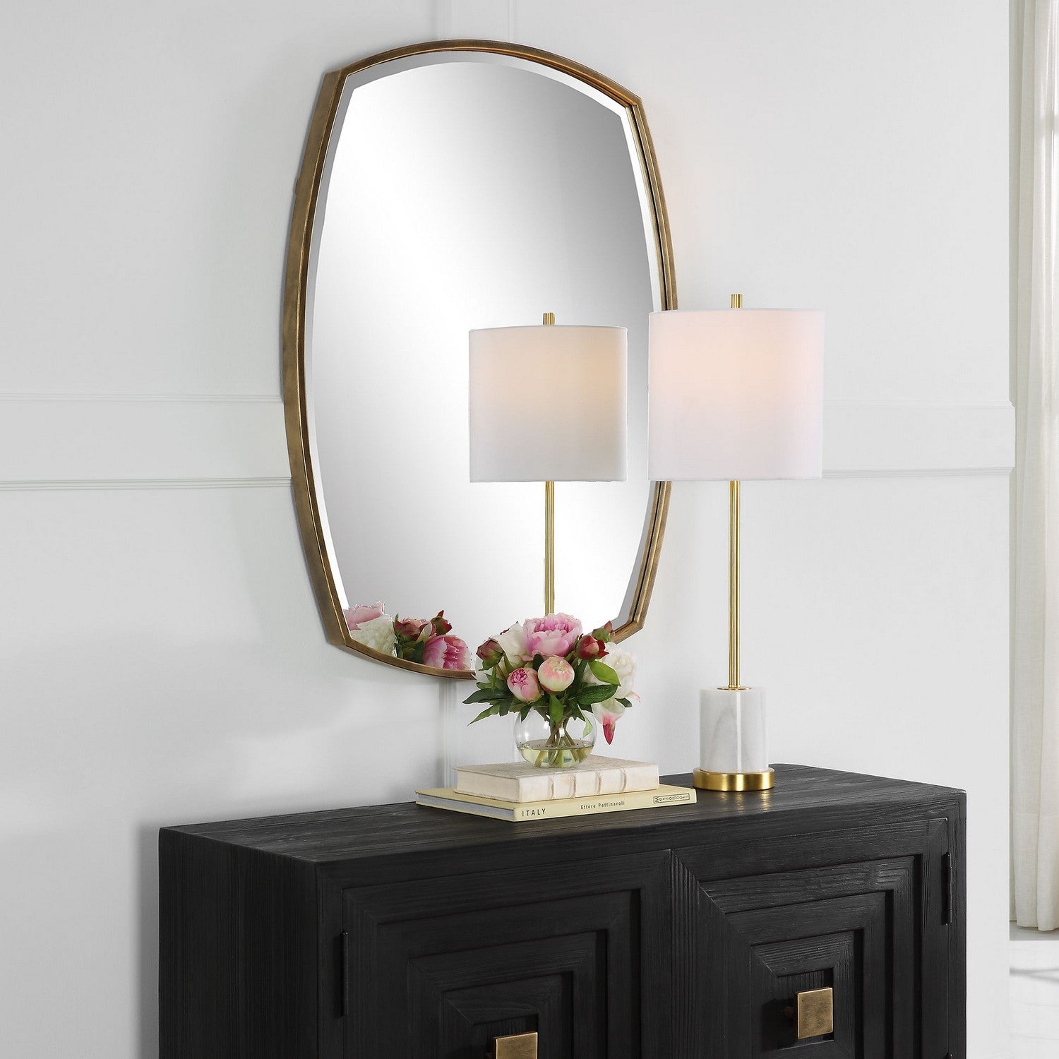 Uttermost - 09929 - Mirror - Varenna - Antiqued Gold