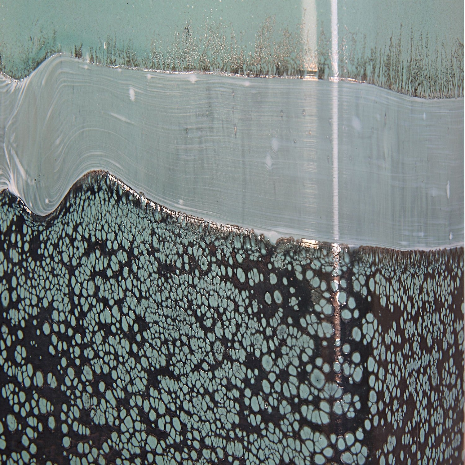 Uttermost - 18096 - Vases, Set Of 2 - Fuze - Aqua And Bronze