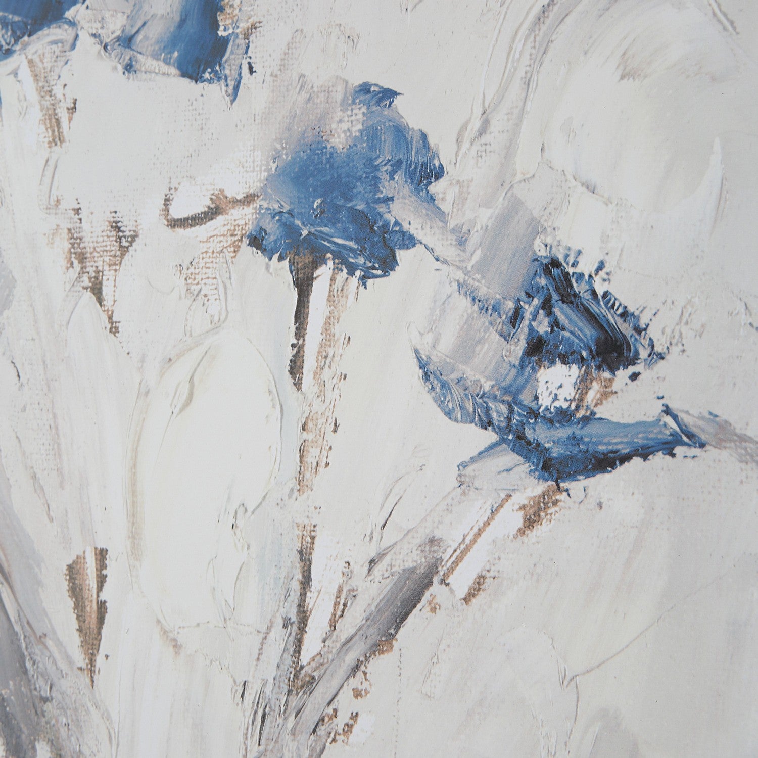 Uttermost - 32287 - Print - Blue Flowers - Blue, Gray And Natural