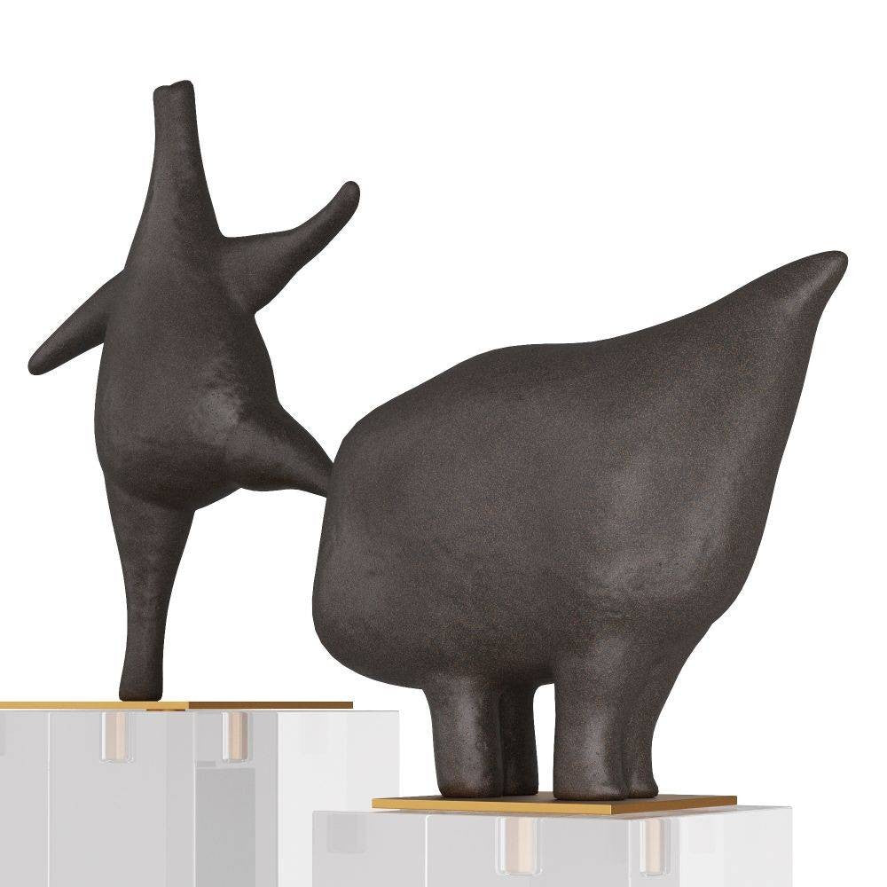 Arteriors - ASC14 - Sculptures, Set of 2 - Brovinas - Black