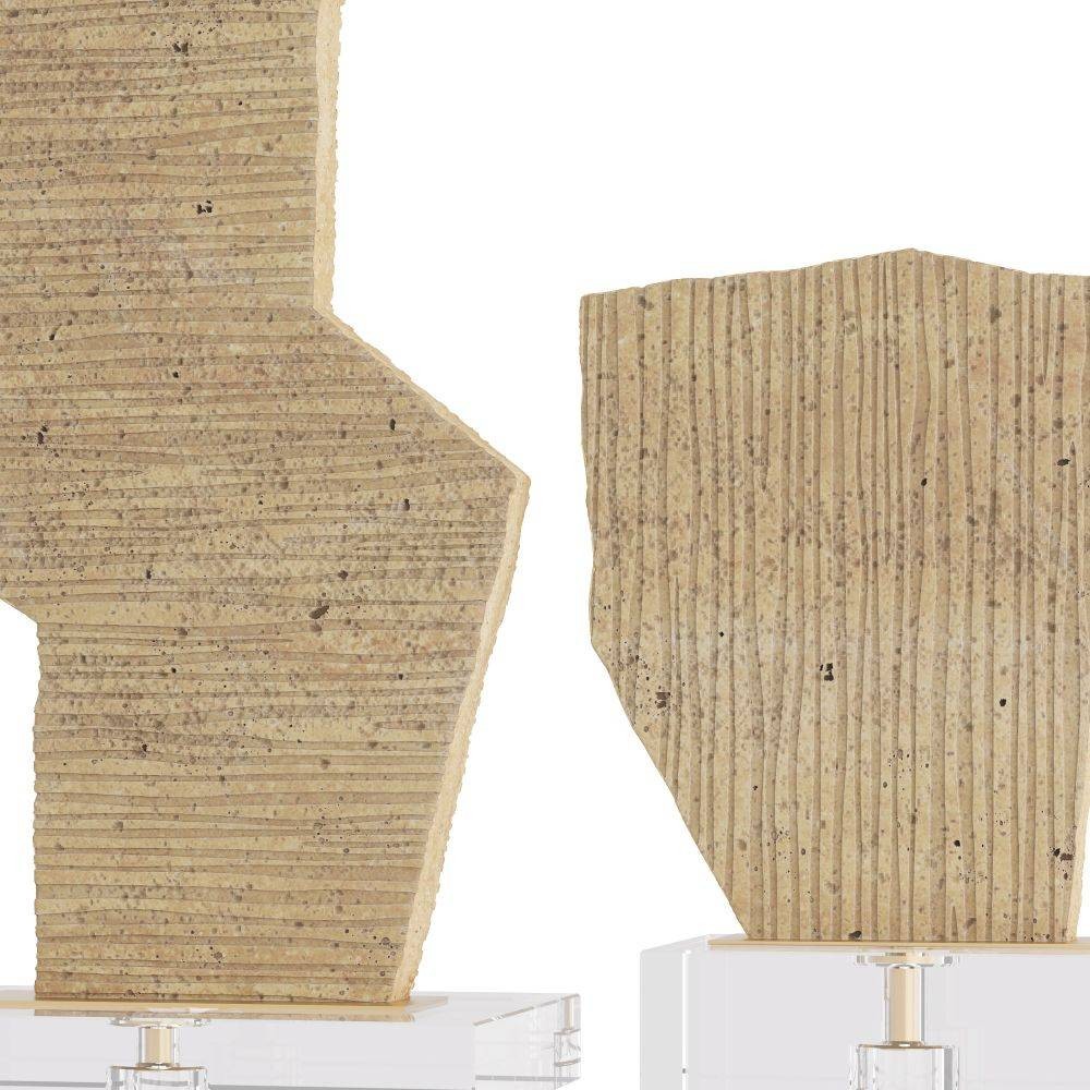 Arteriors - ASC17 - Sculptures, Set of 2 - Bianchis - Sand