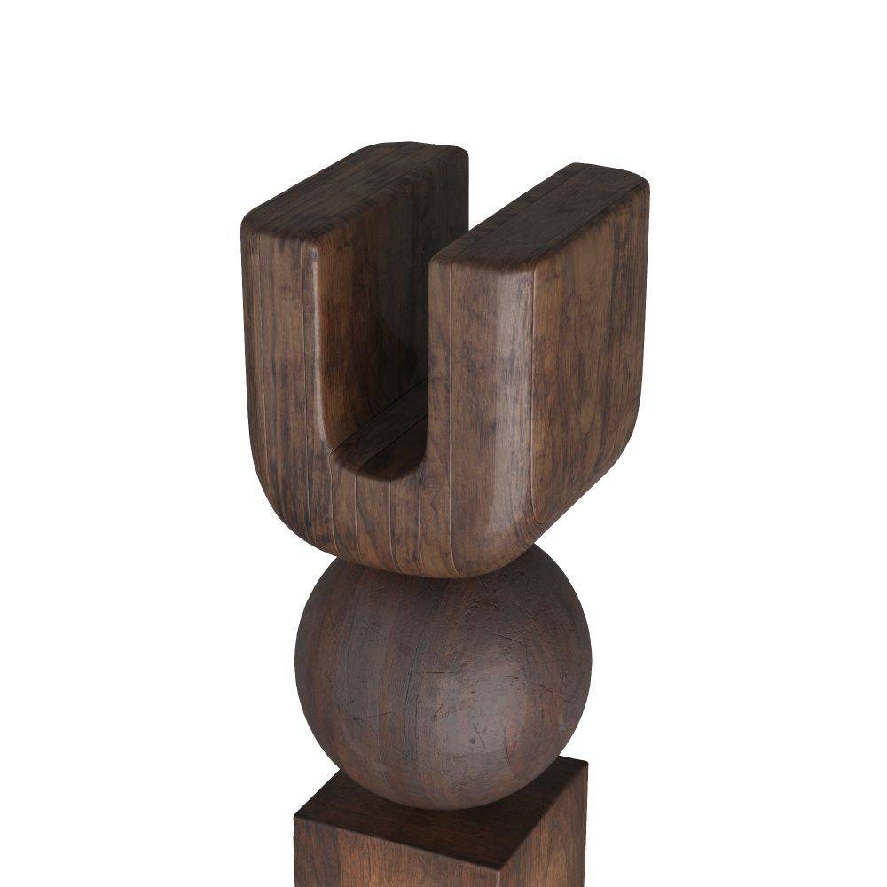 Arteriors - ASS03 - Sculpture - Bakari - Walnut Stain