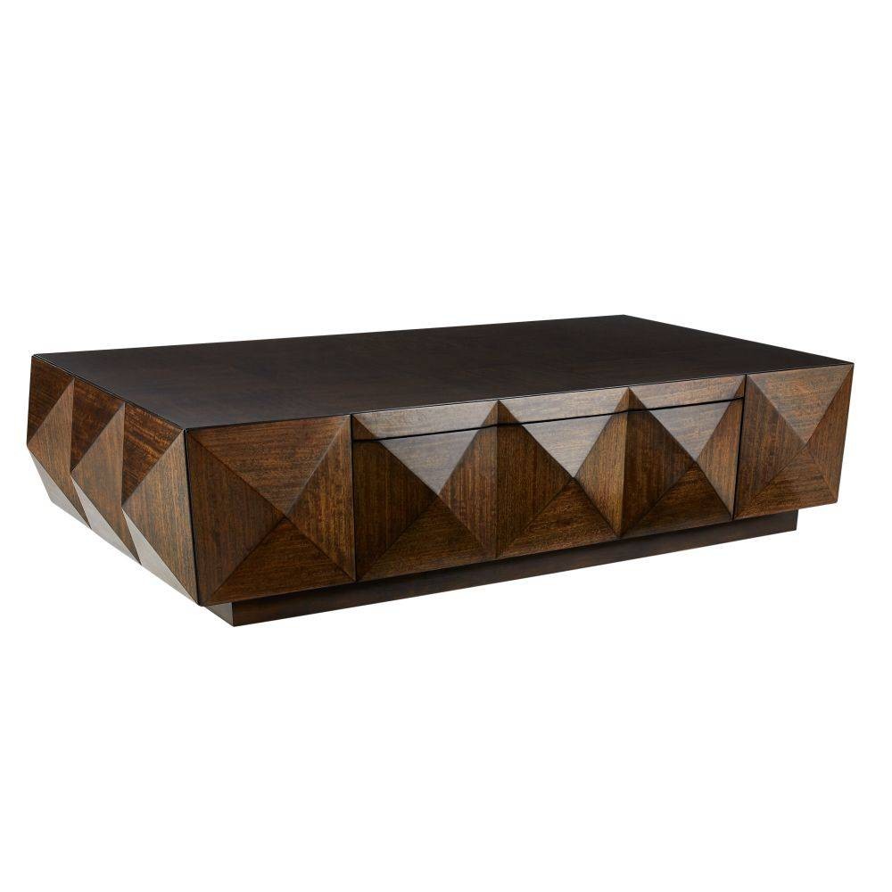 Arteriors - FCS01 - Cocktail Table - Umbra - Brindle Eucalyptus Veneer/Ebony Oak