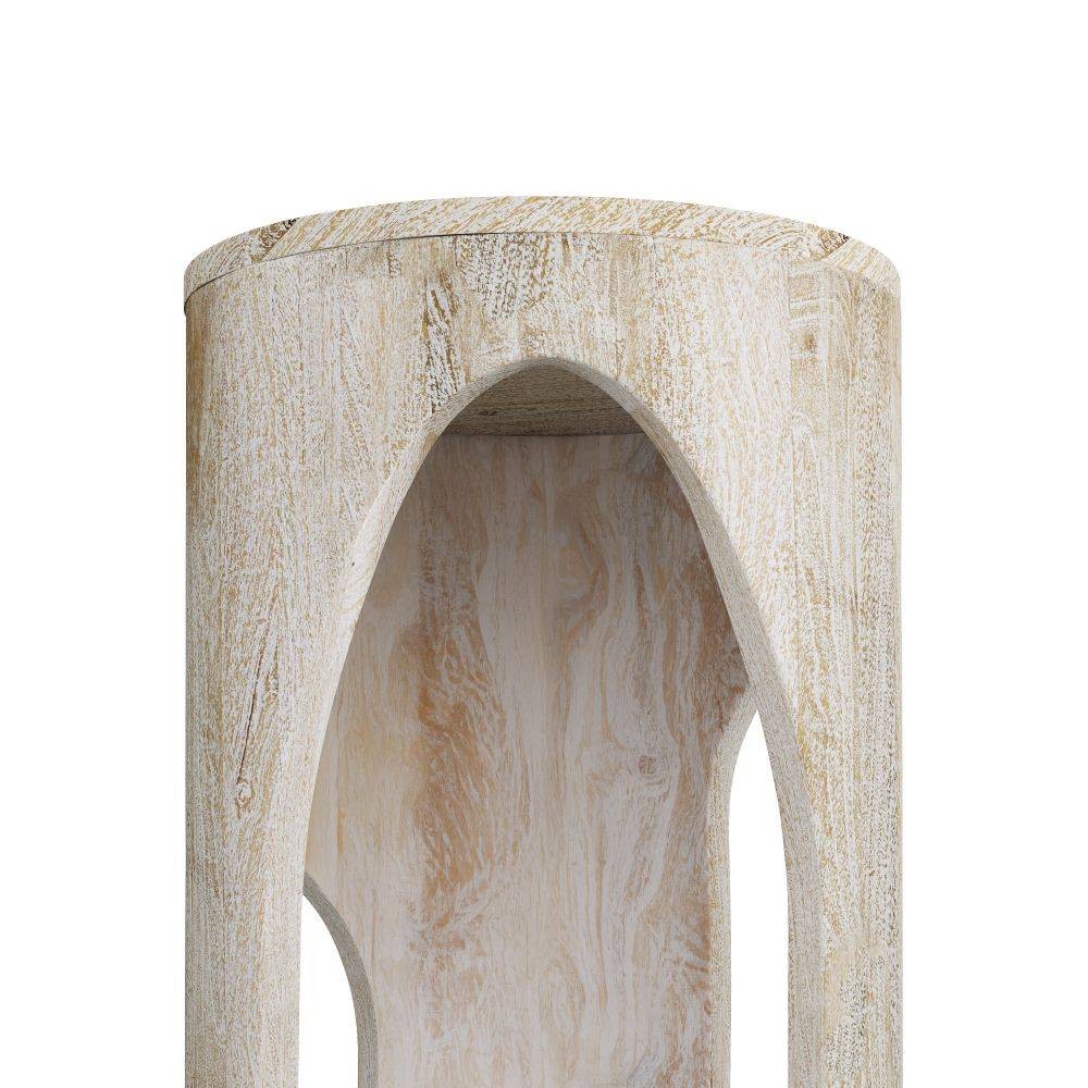 Arteriors - FEI18 - End Table - Berlof - Whitewash