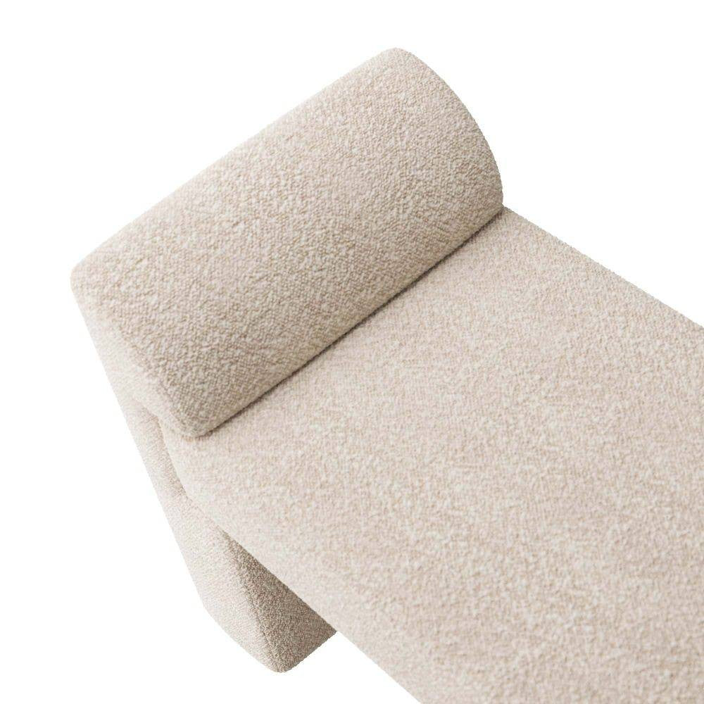 Arteriors - FHU01 - Bench - Windemere - Cream Sherpa