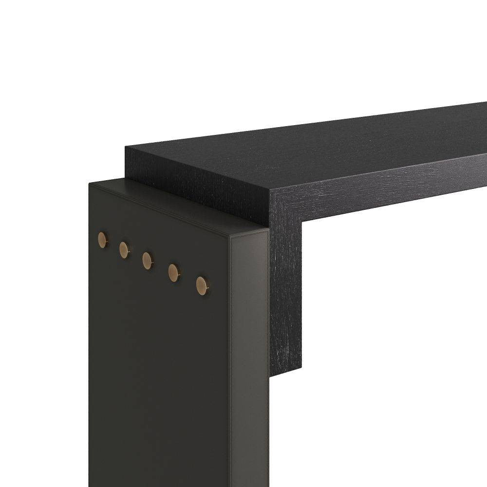 Arteriors - FLI08 - Console - Bernardo - Graphite