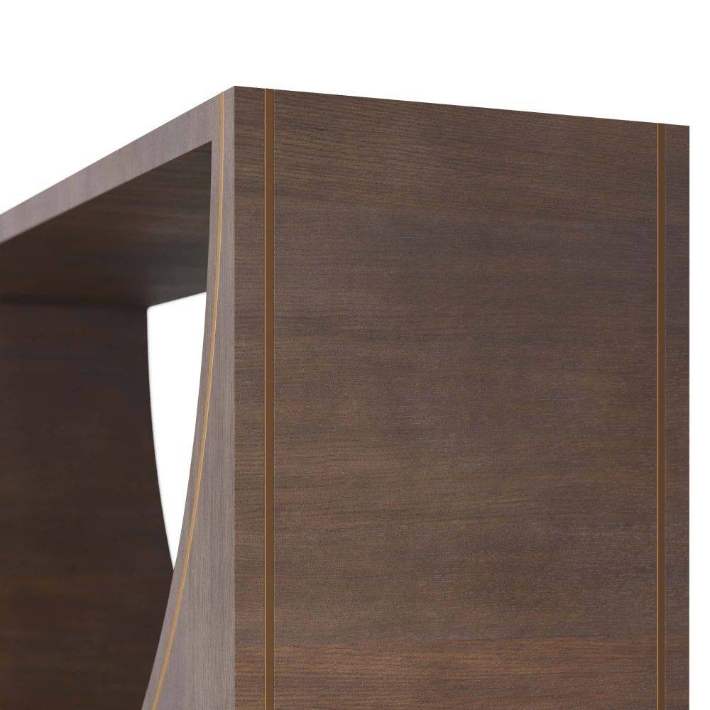 Arteriors - FLS01 - Console - Tatton - Umber Oak Veneer/Antique Brass