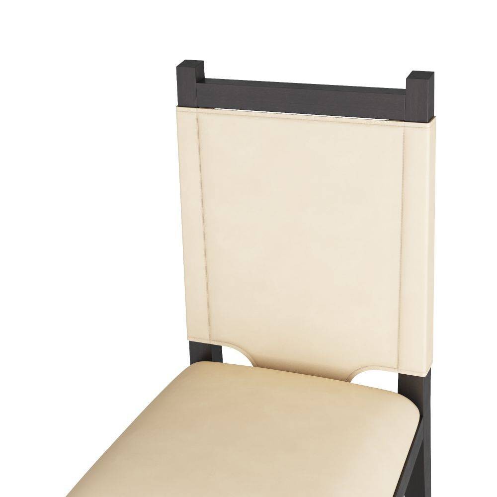 Arteriors - FRI07 - Dining Chair - Burdock - Ivory Leather