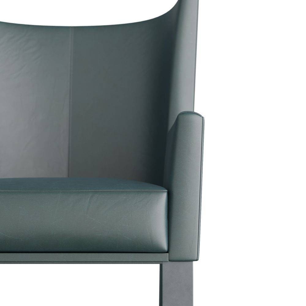Arteriors - FRI09 - Chair - Bleuback - Storm Leather