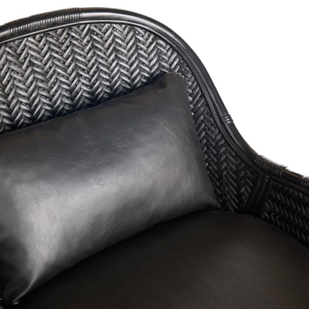 Arteriors - FRS07 - Lounge Chair - Bonnie - Noir Vegan Leather