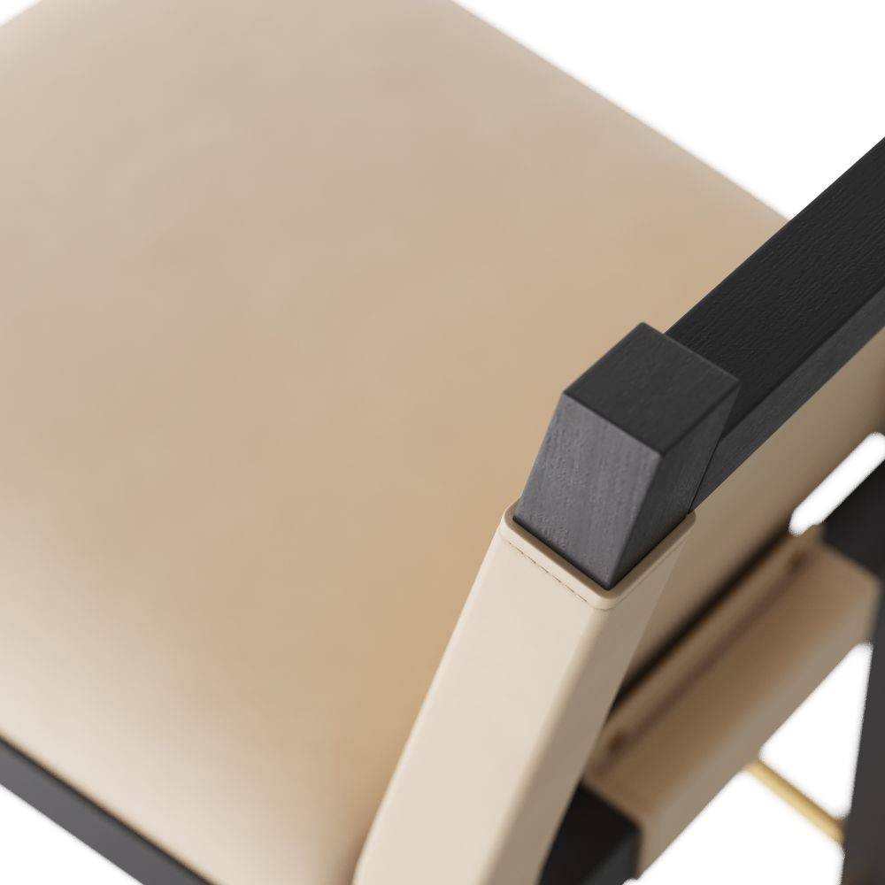 Arteriors - FSI09 - Counter Stool - Burdock - Ivory Leather