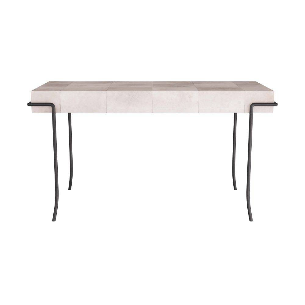 Arteriors - GDFKI01 - Desk - Mosquito - Ivory Vellum/Blackened Iron