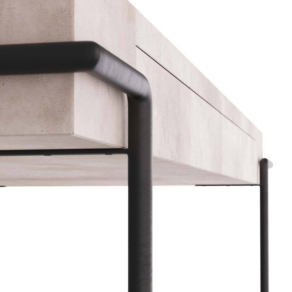 Arteriors - GDFKI01 - Desk - Mosquito - Ivory Vellum/Blackened Iron
