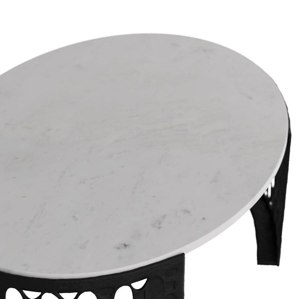 Arteriors - GKFCI01 - Coffee Table - Onze - White, Banswara Marble