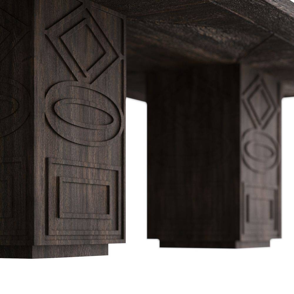 Arteriors - GKFDI01 - Dining Table - Vargueno - Burnt, Mango Wood