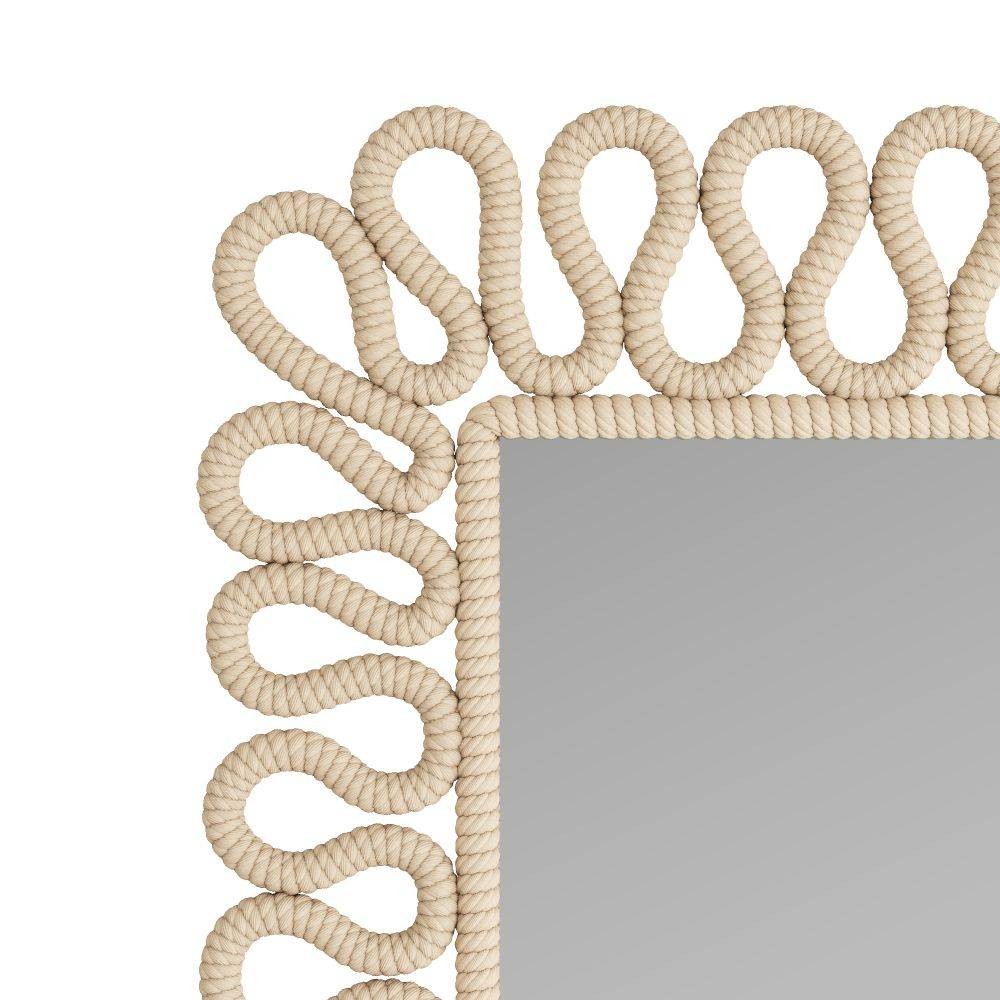 Arteriors - GKWMS01 - Mirror - Caracol - Ivory, Cotton Rope