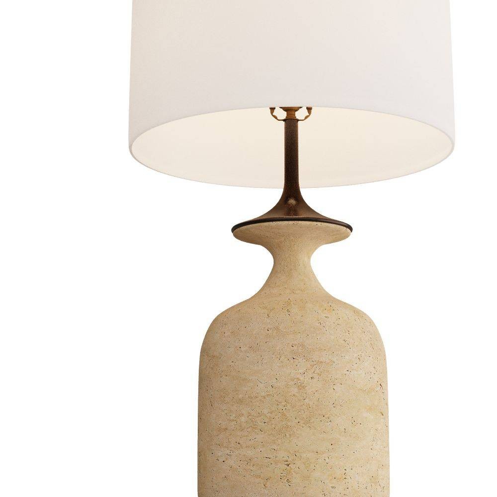 Arteriors - PTC15-SH027 - Table Lamp - Bridgeport - Sand, Faux Travertine